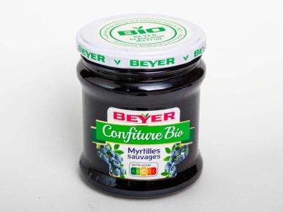 Confiture Extra Myrtilles Sauvages Bio 370g