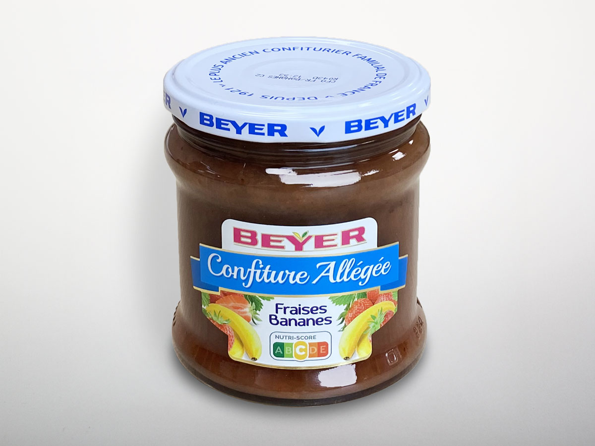 Low sugar preserves strawberries- bananas