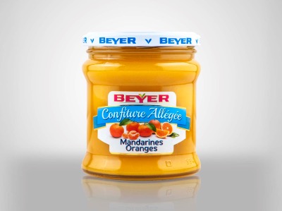 Confiture Extra Allégée Mandarines-Oranges Douces