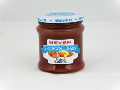 Confiture Extra Allégée Fraises-Bananes