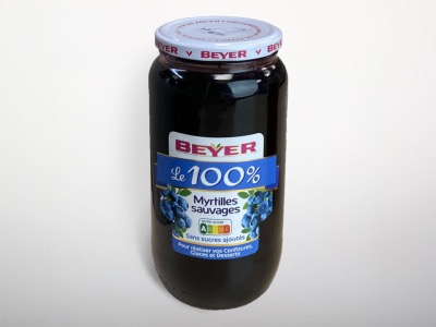 Myrtilles sauvages 100% de fruits 1kg