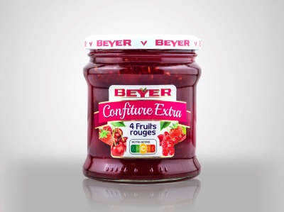 Confiture Extra 4 Fruits rouges 370g