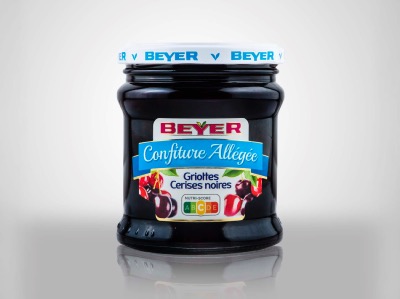 Confiture Extra Allégée Cerises Noires-Griottes