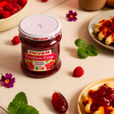 Confiture Extra 4 Fruits rouges 370g